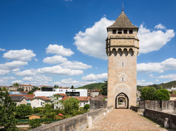 Geschlossener Klotz mit Aussicht