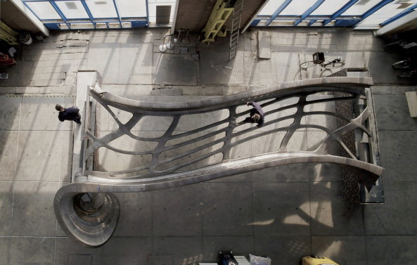 Metallstruktur im Druckverfahren