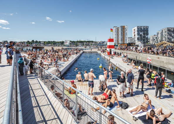 Schwimmen vorm Eisberg