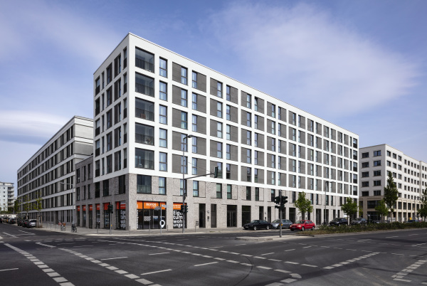 Wohnblock in der Europacity