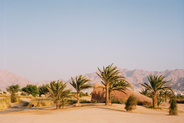 Golfen im jordanischen Wüstensand