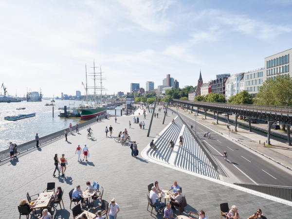 Ein Kilometer Treppen in Hamburg