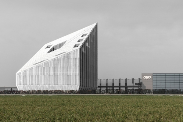 Geometrisch hinter Gewebe