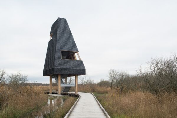 Pavillons und Landschaftsgestaltung
