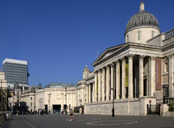 Neuer Eingang für die National Gallery London