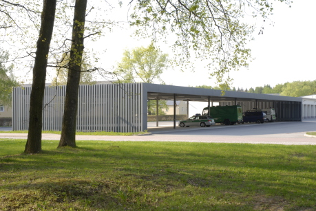 Carport Bereitschaftspolizei Chemnitz